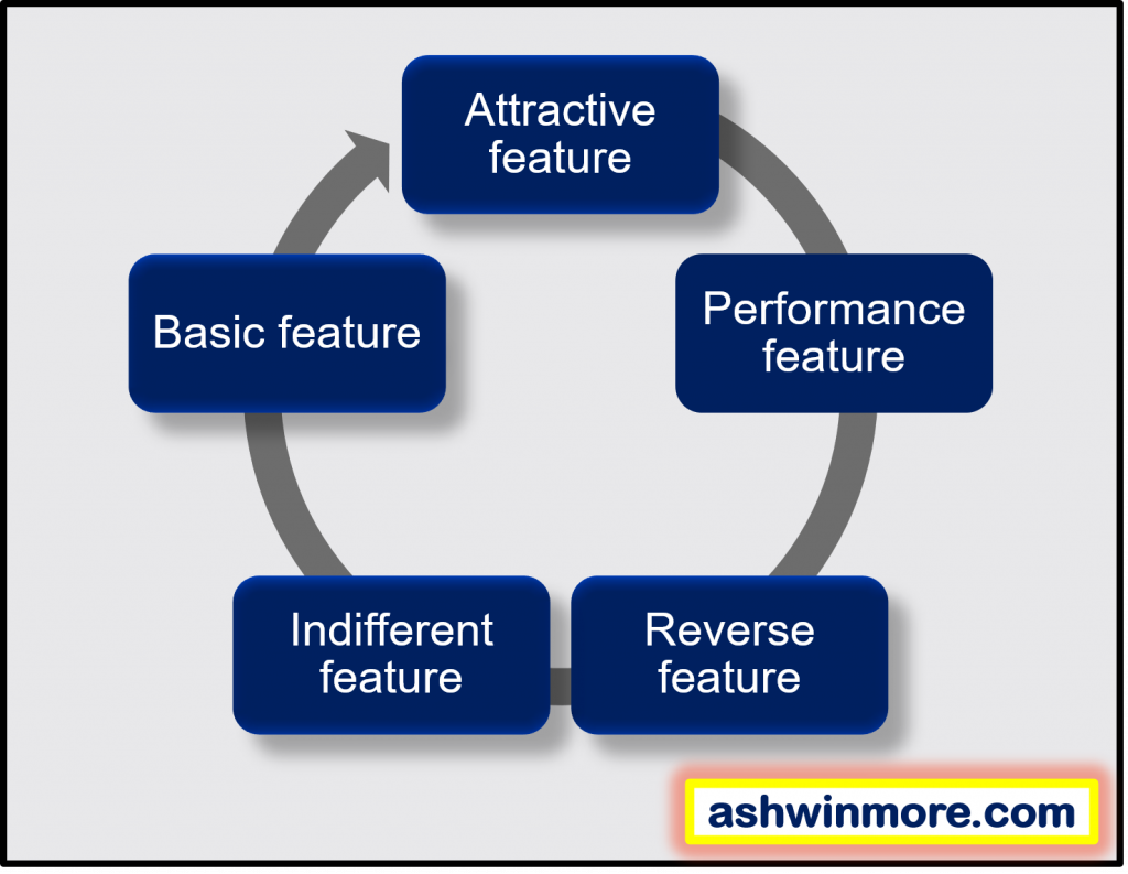 Categories of Kano model