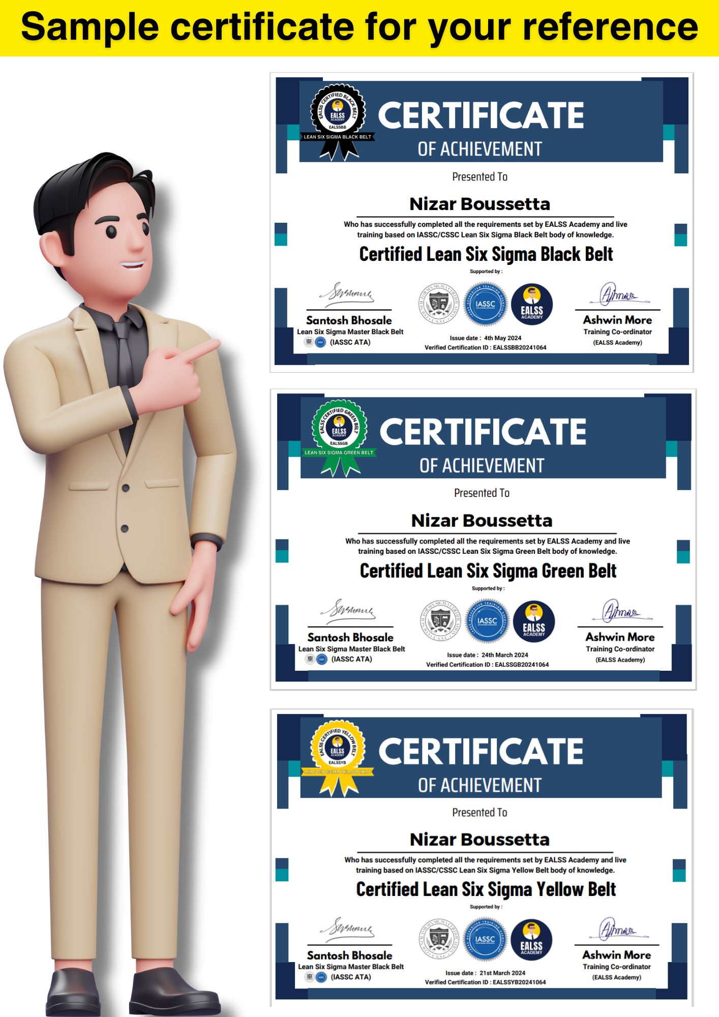 Lean Six Sigma certifications