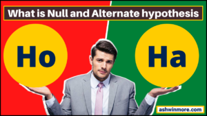 null and alternate hypothesis
